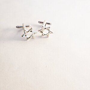 Silver Star of David Cufflinks